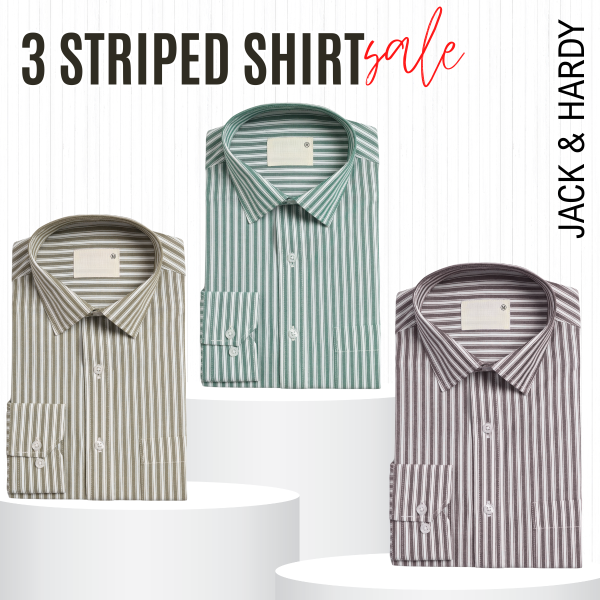 Classic Striped Shirt – Imported, 100% High Quality, Full/Half Sleeve with Pocket|SS-10