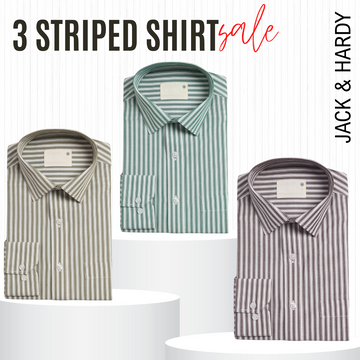 Classic Striped Shirt – Imported, 100% High Quality, Full/Half Sleeve with Pocket|SS-10