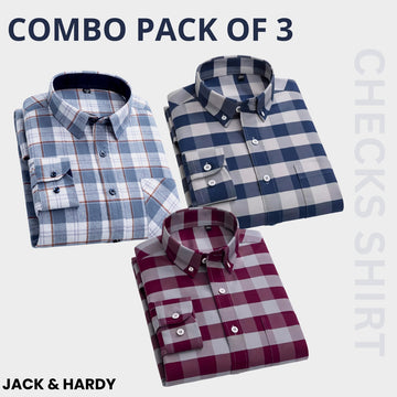 Premium Imported 100% High Quality Check Shirt | Full/Half Sleeve | With Pocket | (FS-159)
