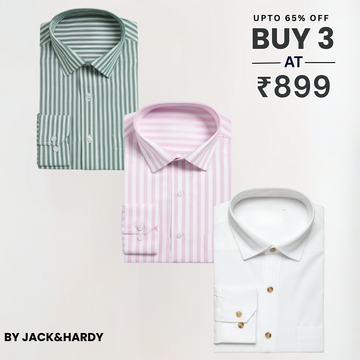 3 Pack Men’s Formal Shirt |Your Ultimate Workwear Upgrade | WC-08
