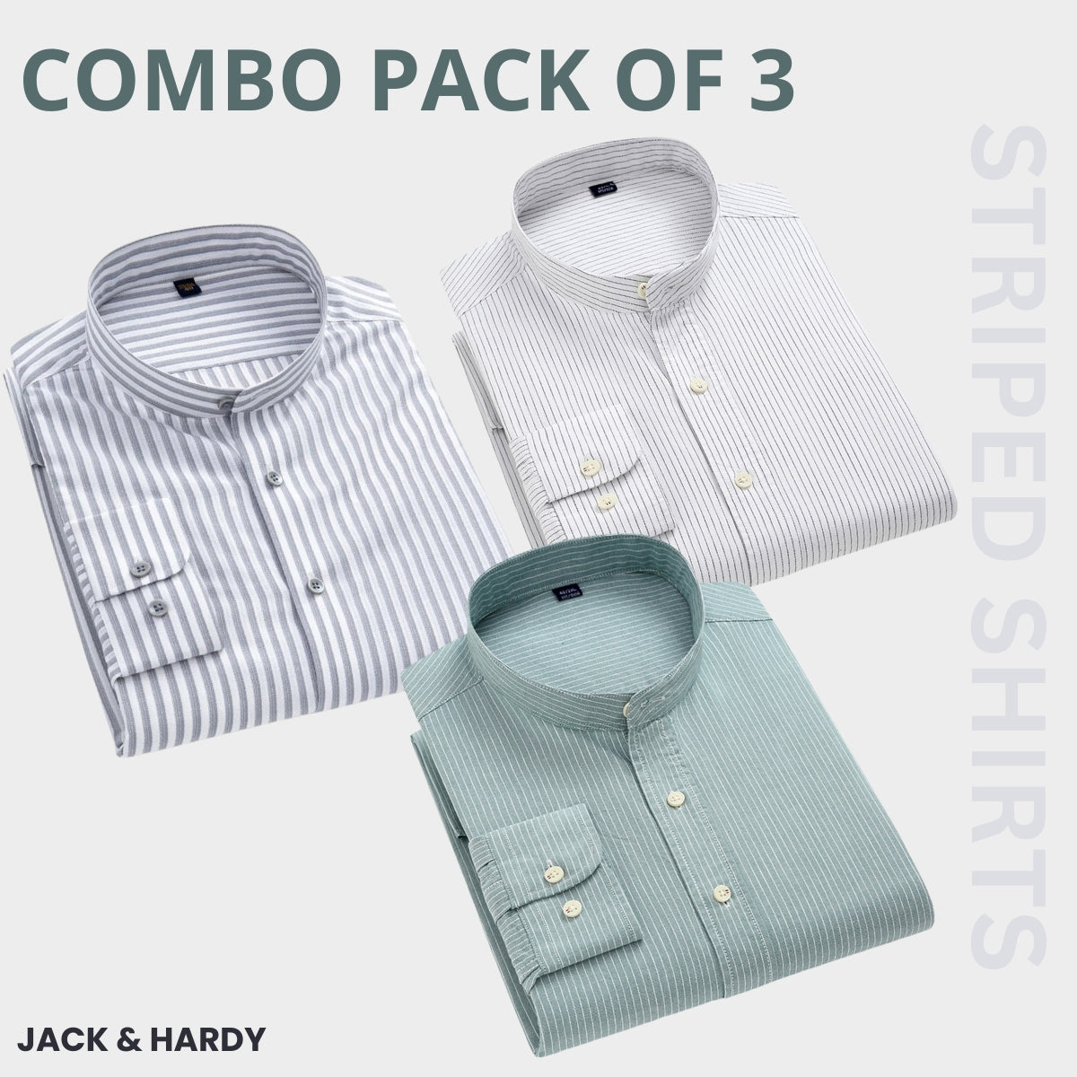 Premium Imported 100% High Quality Striped Shirt | Full/Half Sleeve | With Pocket | (FS-115)